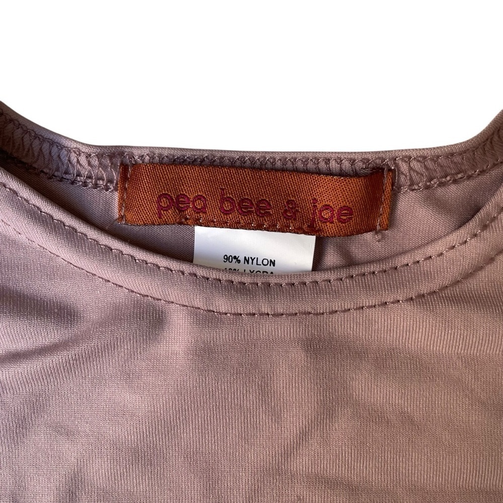 Pea Bee & Jae Rose Long Sleeve T-Shirt Shell Girls Medium 7/8 Slim Fit Stretch - Picture 3 of 6